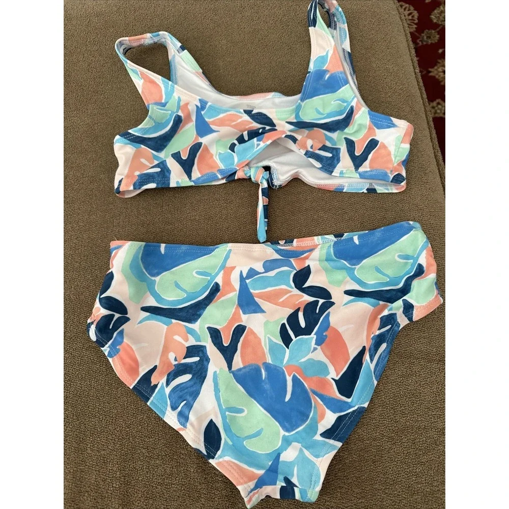 Girl's Old Navy 2-Piece Bikini Quick Dry Swimsuit Swim Size L 10/12 (AH)